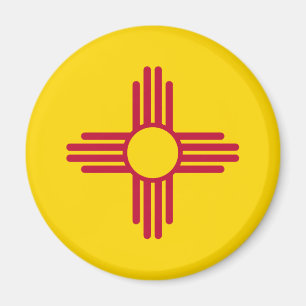 Íman Bandeira patriótica do estado de New mexico