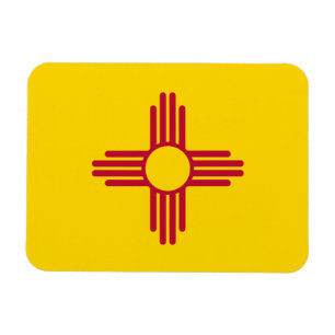 Íman Bandeira patriótica do estado de New mexico