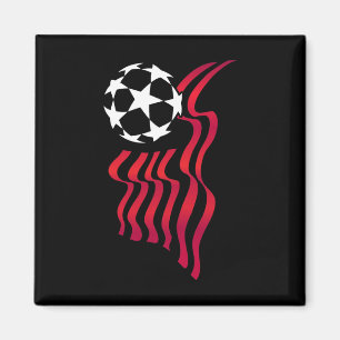 Íman Bandeira Patriótica Do EUA Amante De Futebol Para
