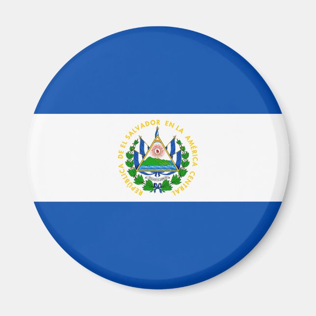 Íman Bandeira Patriótica El Salvador (Frente)