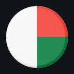 Íman Bandeira Patriótica Madagascar<br><div class="desc">Bandeira Patriótica de Madagáscar.</div>