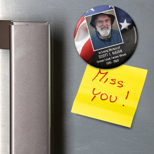 Íman Bandeira Patriótica Na Foto De Simpatia De Memór