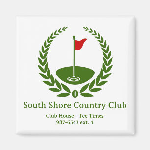 Íman Bandeira Personalizada do Golf Club