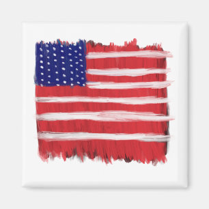 Íman Bandeira Pintada Arte Popular