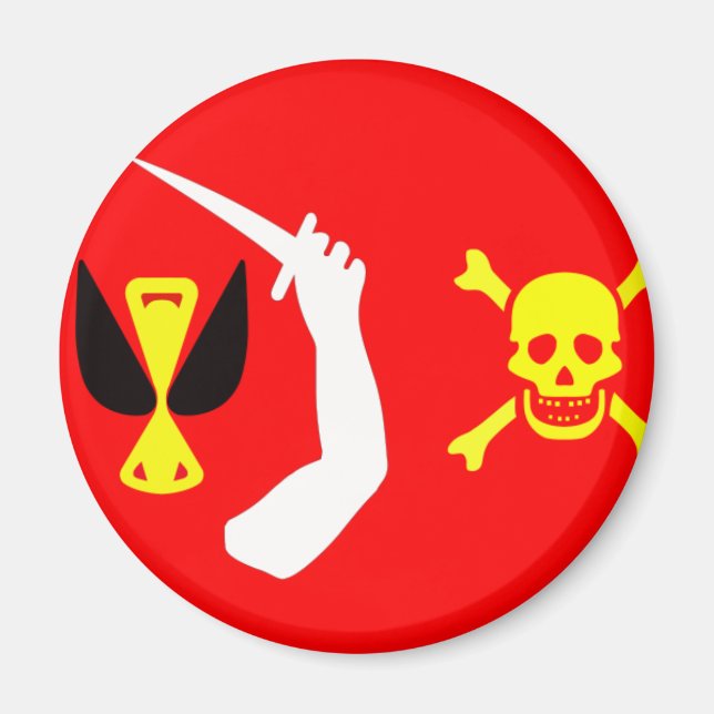 Íman bandeira pirata Christopher Moody (Frente)