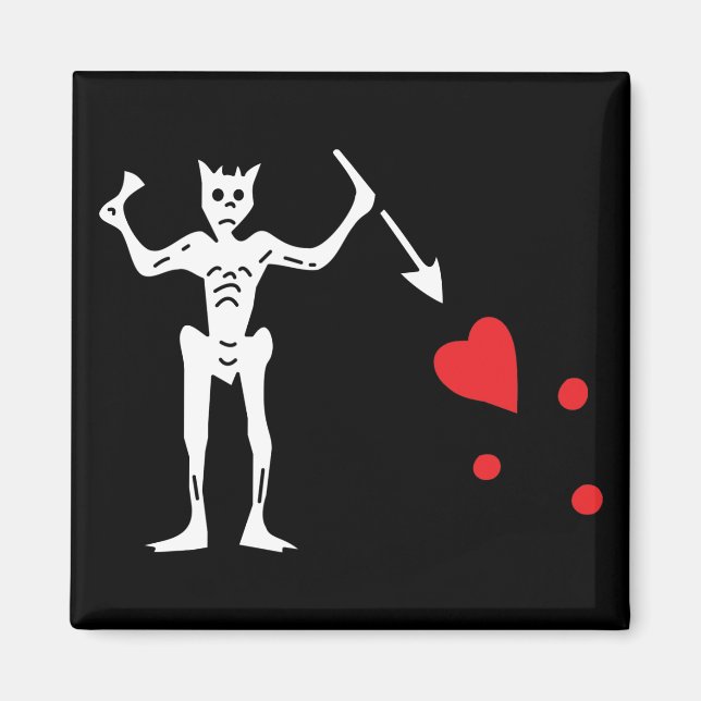 Íman Bandeira Pirata da Barba Negra (Frente)