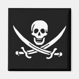 Íman Bandeira Pirata de Calico Jack