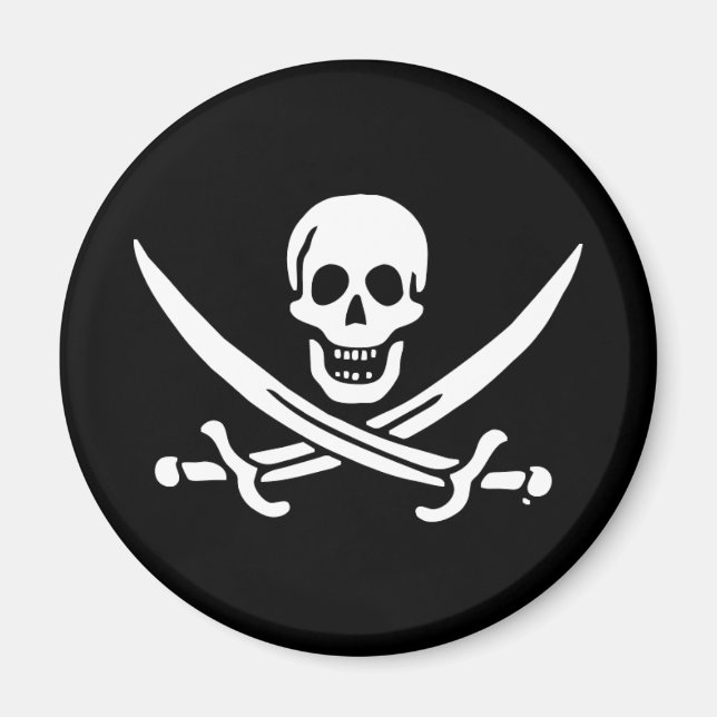 Íman Bandeira pirata de Jolly roger (Frente)