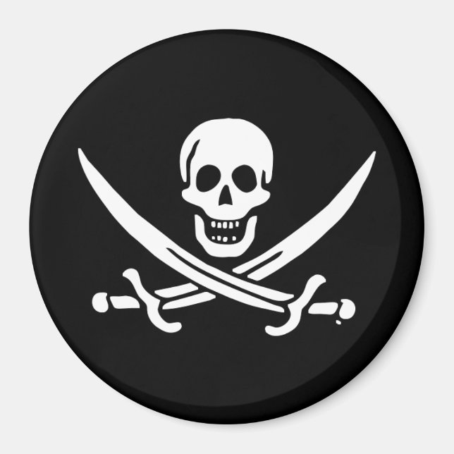 Íman Bandeira pirata de Jolly roger (Frente)