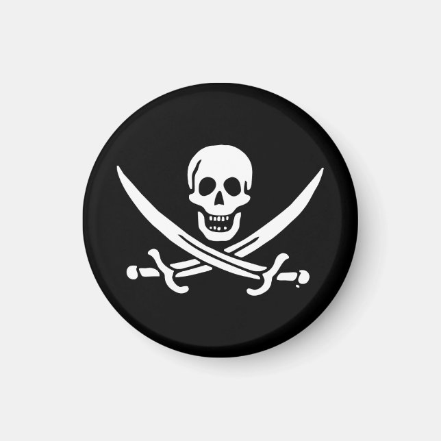 Íman Bandeira pirata de Jolly roger (Frente)