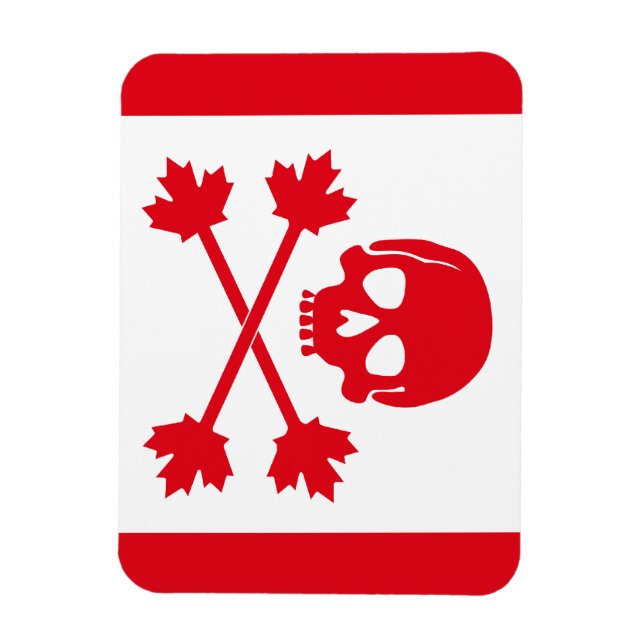 Íman Bandeira Pirata do Canadá (Vertical)