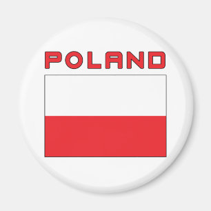 Íman Bandeira Polonesa com Polônia