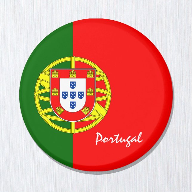 Íman Bandeira portuguesa e Portugal - viagem/adeptos de (Criador carregado)