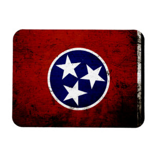 Íman Bandeira preta do estado de Tennessee do Grunge