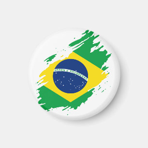 Íman Bandeira Rasgada Brasil Orgulho Nacional Fãs de Es