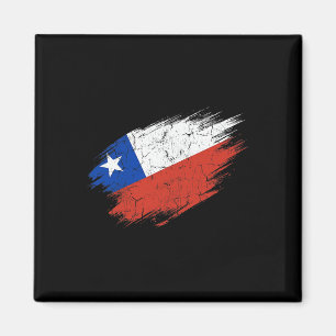 Íman Bandeira Rasgada de Fã de Futebol do Chile Orgulho