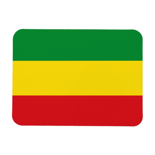 Íman Bandeira Rastafarian Rasta Etiópia (Horizontal)