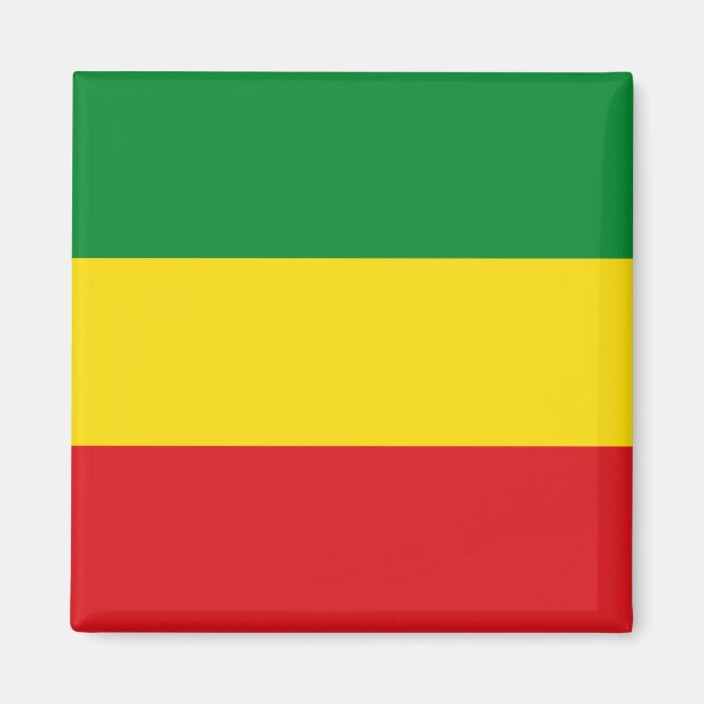 Íman Bandeira Rastafarian Rasta Etiópia (Frente)