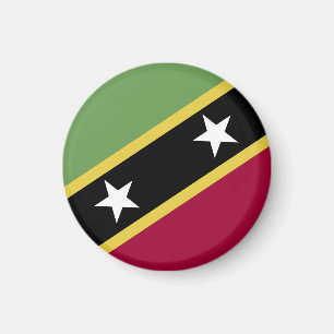 Íman bandeira santo Kitts e Nevis