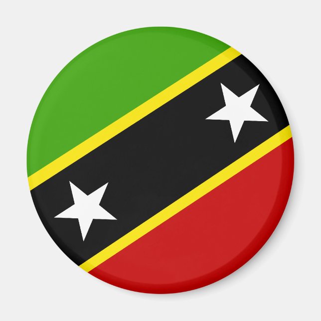 Íman Bandeira santo Kitts E Nevis (Frente)