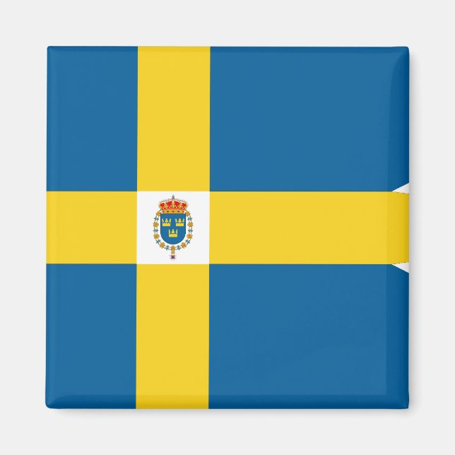 Íman bandeira suecia-real, Suecia (Frente)
