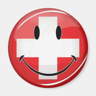 Íman Bandeira suíça de sorriso