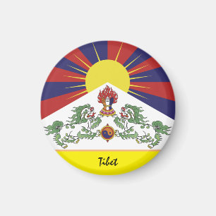 Íman Bandeira tibetana e Tibete - viagem Himalayas / Lh
