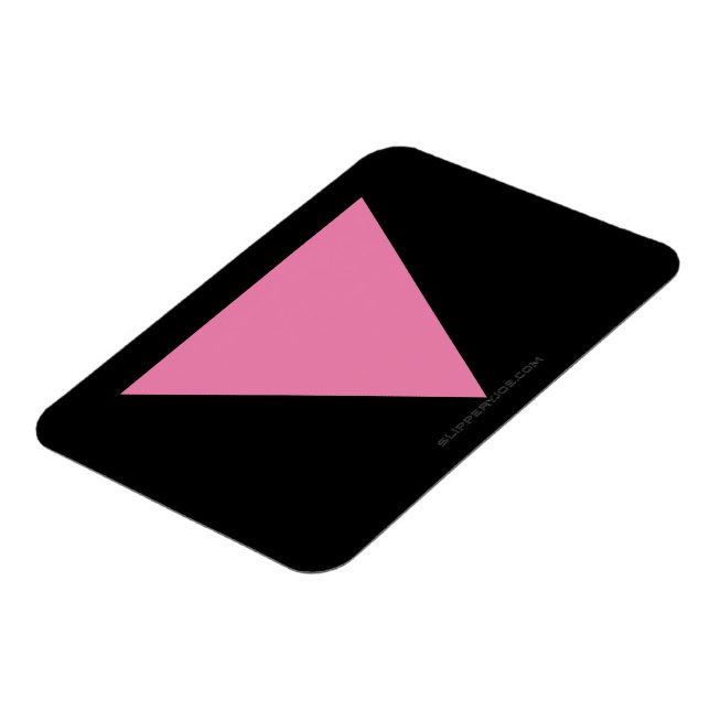 Íman bandeira triângulo rosa SlipperyJoe's símbolo rosa (Left Side)