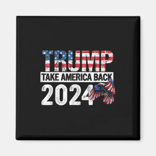 Íman Bandeira Trump 2024 Retira América 4 De Julho