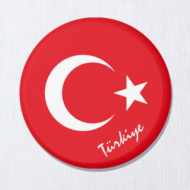 Íman Bandeira turca e férias de Türkiye / adeptos do es (Criador carregado)