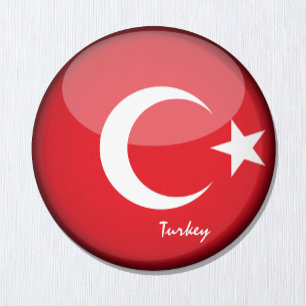 Íman Bandeira turca e Turquia - fãs de viagem/esportes