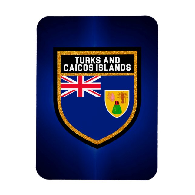 Íman Bandeira Turcas E Caicos (Vertical)