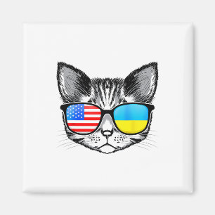 Íman Bandeira Ucrânia Nós Raízes Gato Ucraniano America