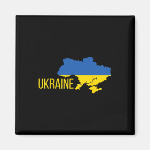 Íman Bandeira ucraniana Mapa Amor Apoio Ucranianos Ucrâ