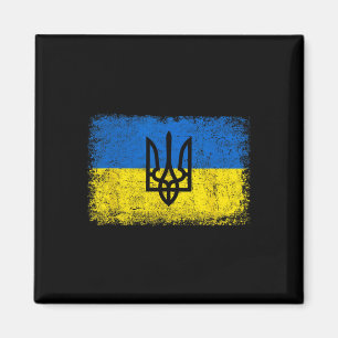 Íman Bandeira ucraniana vintage Ucrânia Exército Ucrâni