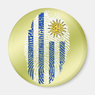Íman Bandeira uruguaia da impressão digital do toque