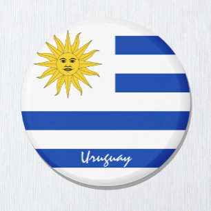 Íman Bandeira uruguaia e Uruguai - fãs de viagem/espor