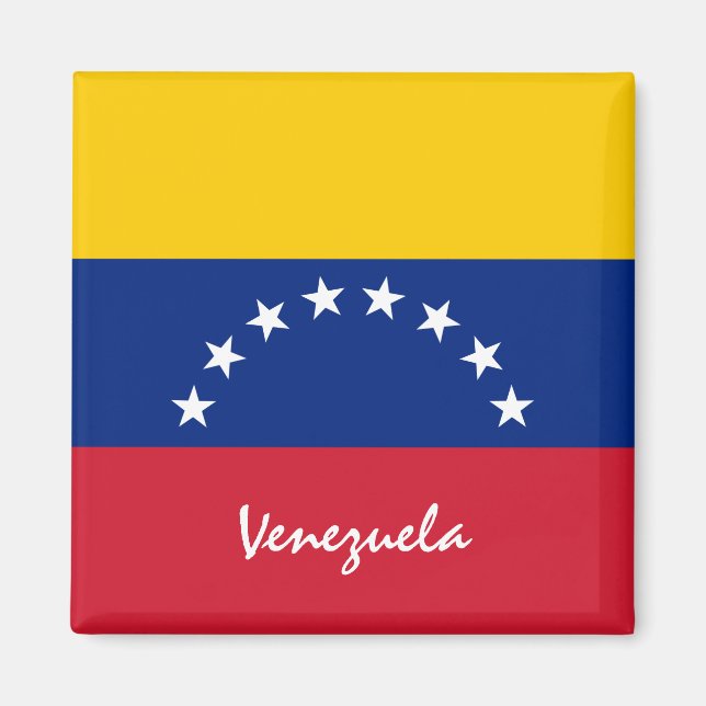 Íman Bandeira venezuelana e adeptos de férias/esportes  (Frente)