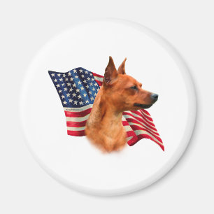 Íman Bandeira (vermelha) do Pinscher diminuto