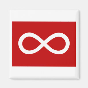 Íman Bandeira Vermelha Métis