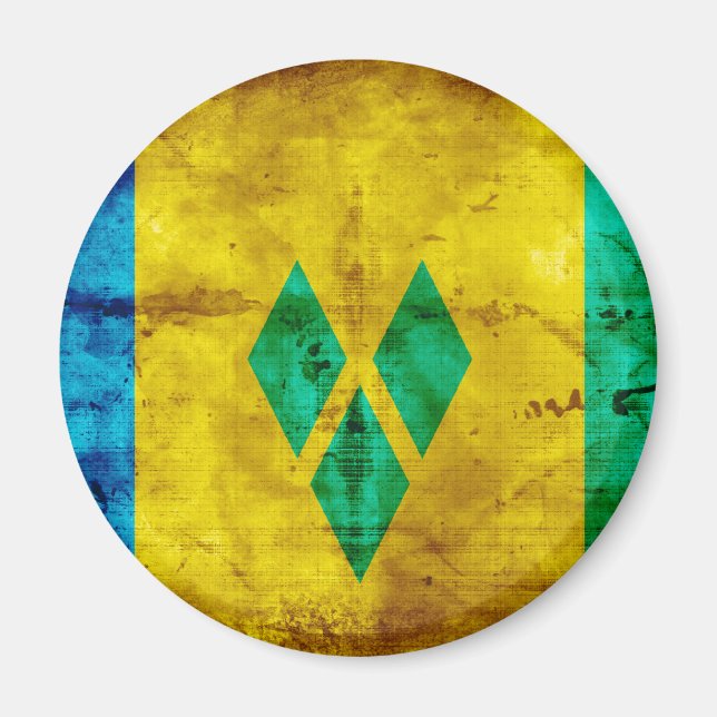 Íman Bandeira Vincent Santo meteorizado (Frente)