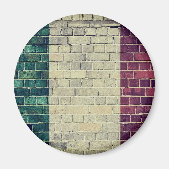 Íman Bandeira vintage da Itália (Frente)
