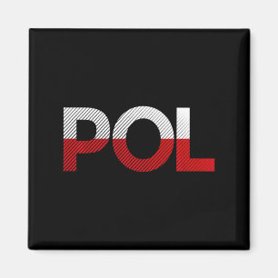 Íman Bandeira Vintage da Polônia Futebol Esporte Bandei