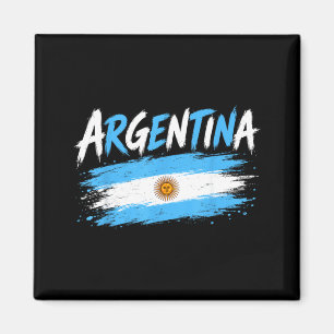 Íman Bandeira Vintage Retro Argentina Orgulho Argentino