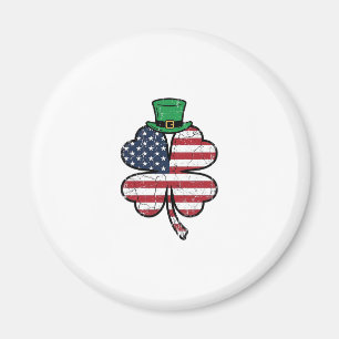 Íman Bandeira Vintage Shamrock Dia de São Patrício
