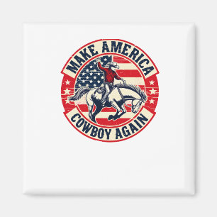 Íman Bandeira Vintage Western Rodeo EUA Faz a América s