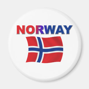 Íman Bandeira w/inscription de Noruega