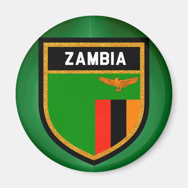 Íman Bandeira Zâmbia (Frente)