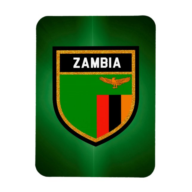Íman Bandeira Zâmbia (Vertical)