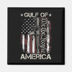 Íman Bandeiras Americanas De Armas Patriotas Golfo Da A